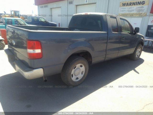 1FTRX12W06KC59191 - 2006 FORD F150  Blue photo 4