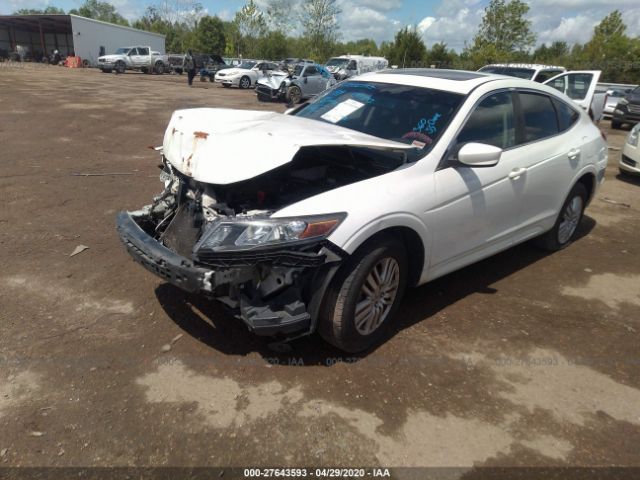 5J6TF3H32CL007122 - 2012 HONDA CROSSTOUR EX White photo 2