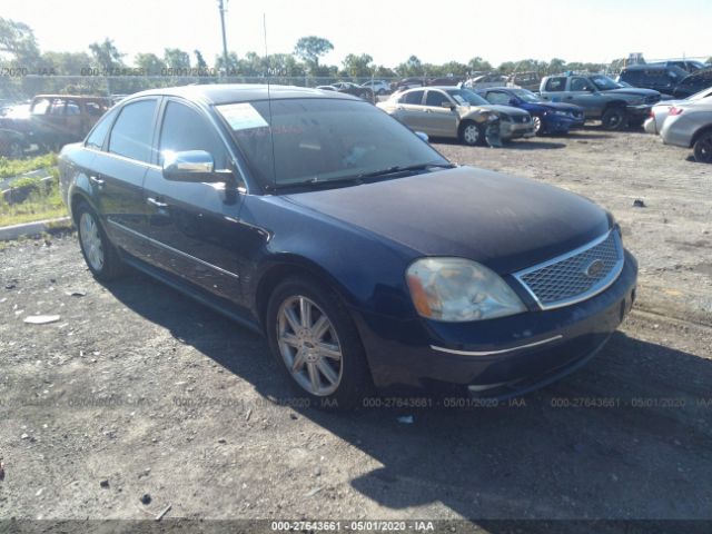 1FAHP25165G142739 - 2005 FORD FIVE HUNDRED LIMITED Blue photo 1
