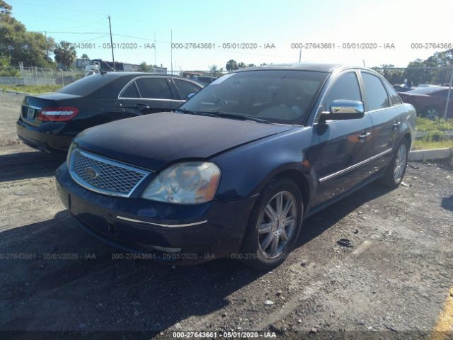 1FAHP25165G142739 - 2005 FORD FIVE HUNDRED LIMITED Blue photo 6