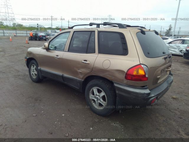 KM8SC73E94U648477 - 2004 HYUNDAI SANTA FE GLS/LX Gold photo 3