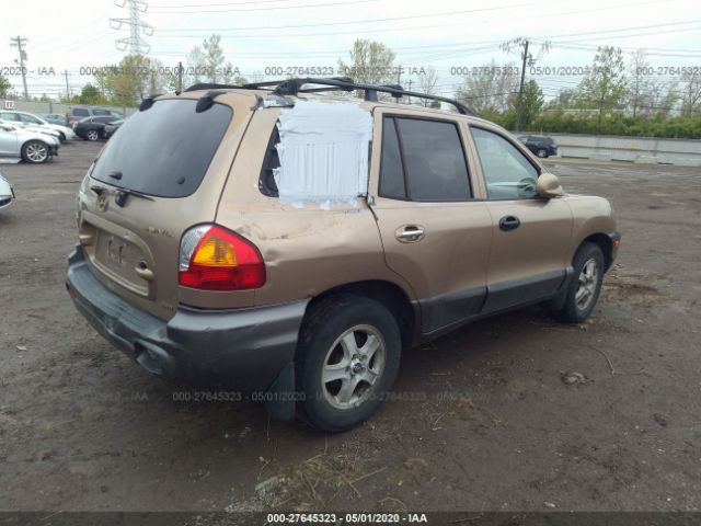 KM8SC73E94U648477 - 2004 HYUNDAI SANTA FE GLS/LX Gold photo 4