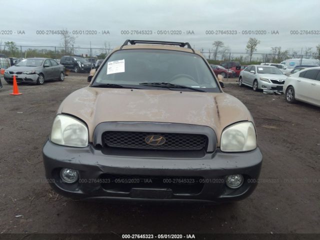 KM8SC73E94U648477 - 2004 HYUNDAI SANTA FE GLS/LX Gold photo 6