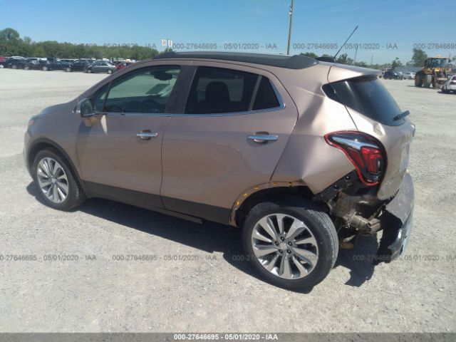 KL4CJASB8JB681541 - 2018 BUICK ENCORE PREFERRED Brown photo 3