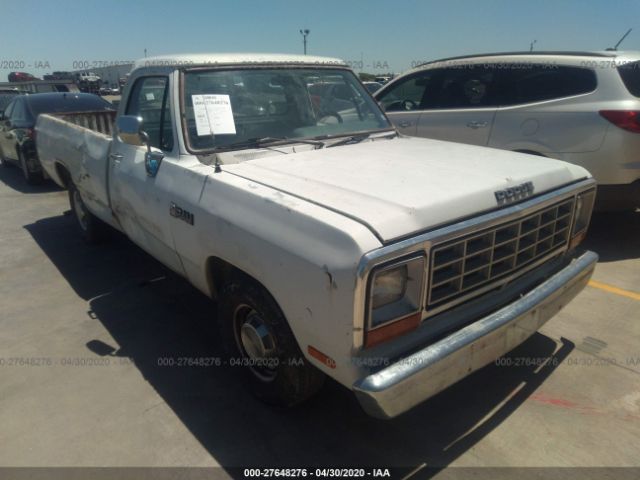 1B7HD14Y5JS795081 - 1988 DODGE D-SERIES D150 White photo 1