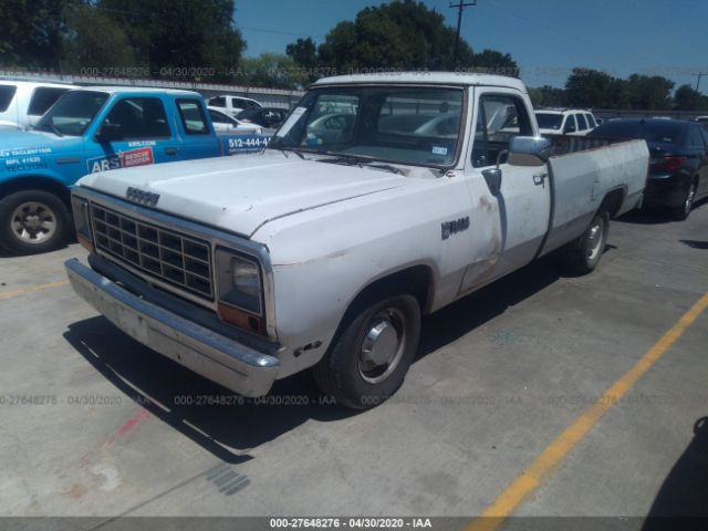 1B7HD14Y5JS795081 - 1988 DODGE D-SERIES D150 White photo 2