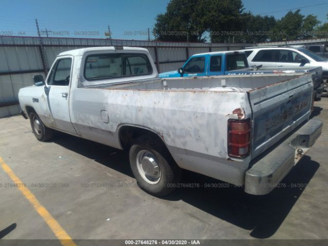 1B7HD14Y5JS795081 - 1988 DODGE D-SERIES D150 White photo 3