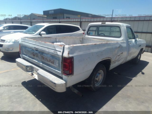 1B7HD14Y5JS795081 - 1988 DODGE D-SERIES D150 White photo 4