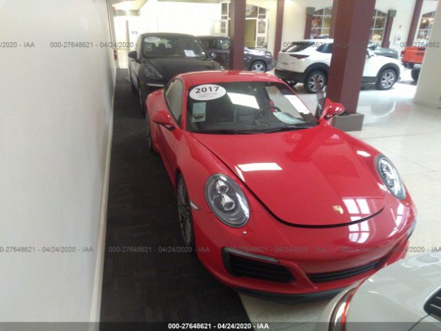 WP0AB2A99HS123450 - 2017 PORSCHE 911 CARRERA S/CARRERA 4S/GTS Red photo 1