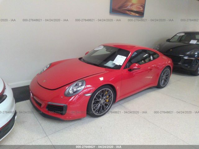 WP0AB2A99HS123450 - 2017 PORSCHE 911 CARRERA S/CARRERA 4S/GTS Red photo 2