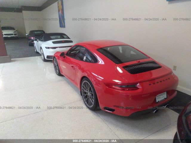 WP0AB2A99HS123450 - 2017 PORSCHE 911 CARRERA S/CARRERA 4S/GTS Red photo 3