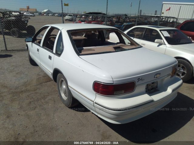 1G1BL52WXTR123120 - 1996 CHEVROLET CAPRICE CLASSIC White photo 3