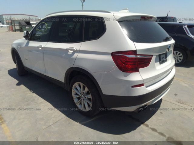 5UXWX9C57D0A26703 - 2013 BMW X3 XDRIVE28I White photo 3