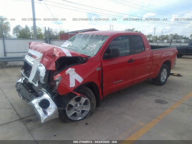 5TFRV54127X015240 - 2007 TOYOTA TUNDRA DOUBLE CAB SR5 Red photo 2