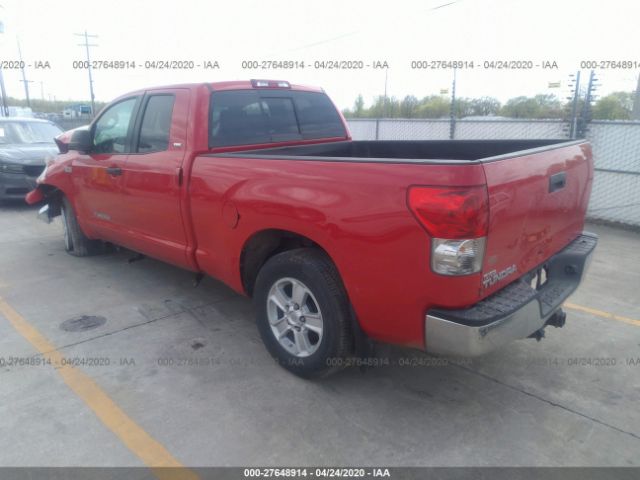 5TFRV54127X015240 - 2007 TOYOTA TUNDRA DOUBLE CAB SR5 Red photo 3