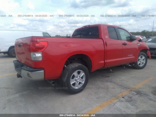 5TFRV54127X015240 - 2007 TOYOTA TUNDRA DOUBLE CAB SR5 Red photo 4