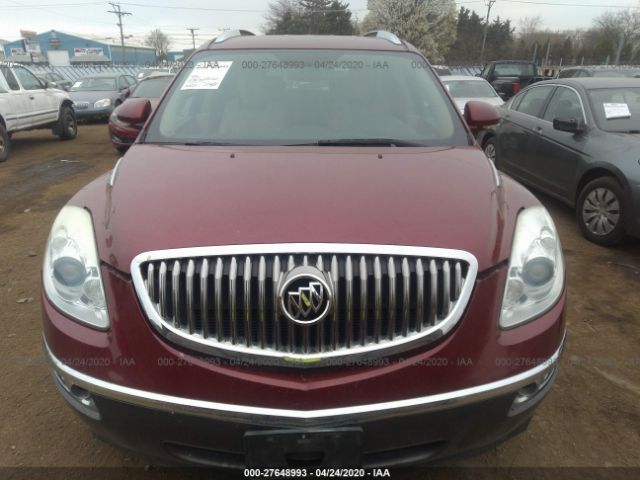 5GALRBED0AJ250894 - 2010 BUICK ENCLAVE CXL Maroon photo 6