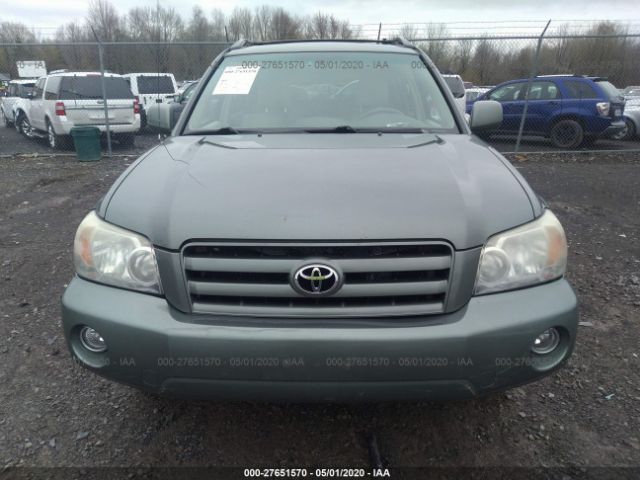 JTEHP21A770214684 - 2007 TOYOTA HIGHLANDER SPORT Green photo 6