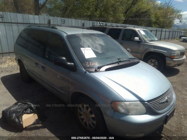 2C4GP54L43R325188 - 2003 CHRYSLER TOWN & COUNTRY LXI Blue photo 1