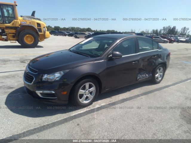 1G1PE5SB1G7199467 - 2016 CHEVROLET CRUZE LIMITED LT Gray photo 2