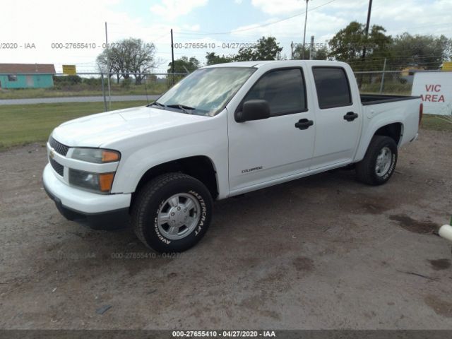 1GCDT136548202399 - 2004 CHEVROLET COLORADO  White photo 2