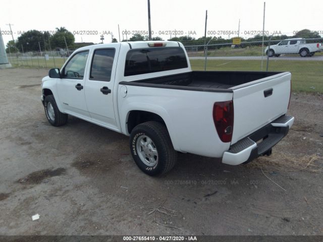 1GCDT136548202399 - 2004 CHEVROLET COLORADO  White photo 3