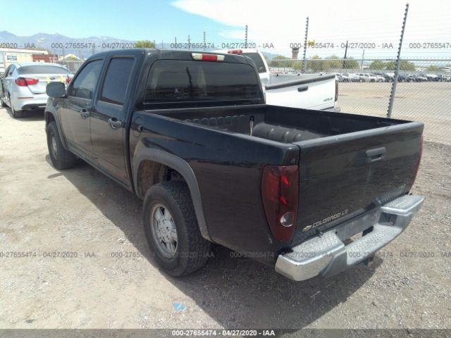 1GCDT136658225630 - 2005 CHEVROLET COLORADO  Black photo 3