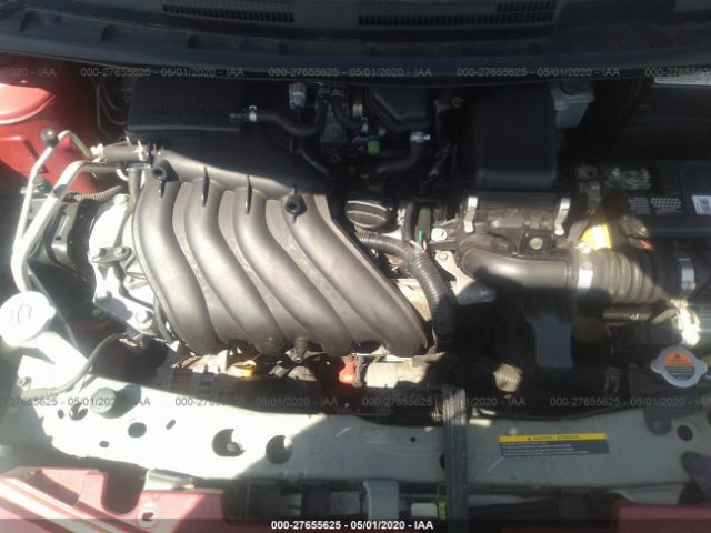 3N1CE2CP4EL389015 - 2014 NISSAN VERSA NOTE S/S PLUS/SV/SL Red photo 10