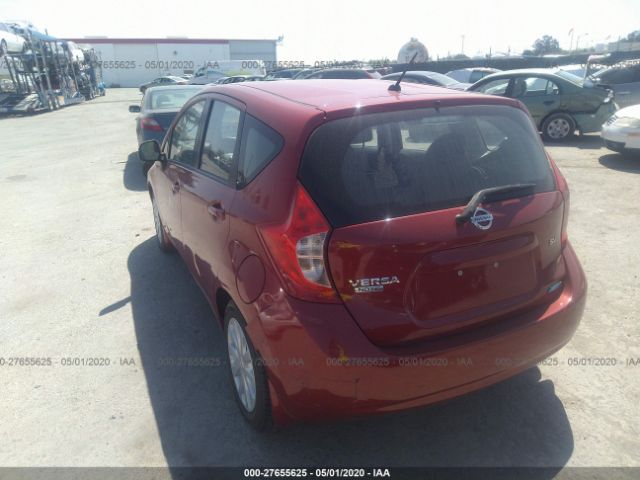 3N1CE2CP4EL389015 - 2014 NISSAN VERSA NOTE S/S PLUS/SV/SL Red photo 3