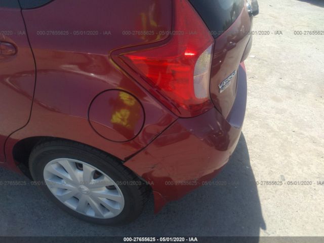 3N1CE2CP4EL389015 - 2014 NISSAN VERSA NOTE S/S PLUS/SV/SL Red photo 6