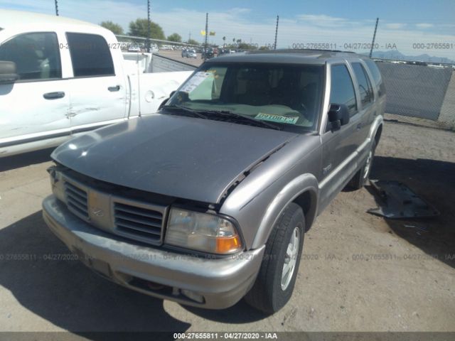 1GHDT13WXY2124754 - 2000 OLDSMOBILE BRAVADA  Gray photo 2