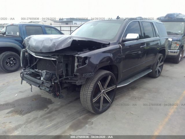 1GNSKCKC3FR207649 - 2015 CHEVROLET TAHOE K1500 LTZ Brown photo 2