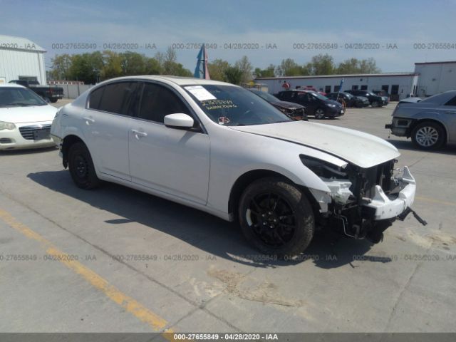 JNKCV61F59M364147 - 2009 INFINITI G37  White photo 1