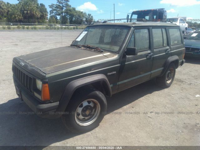 1J4FT28S4TL206261 - 1996 JEEP CHEROKEE SE Green photo 2