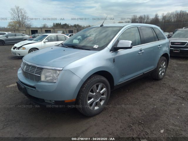 2LMDU88C88BJ29813 - 2008 LINCOLN MKX  Light Blue photo 2