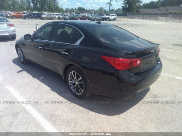 JN1BV7AP2EM677939 - 2014 INFINITI Q50 PREMIUM/SPORT Black photo 3