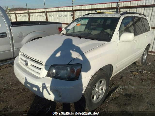 JTEGD21A760139522 - 2006 TOYOTA HIGHLANDER  White photo 6