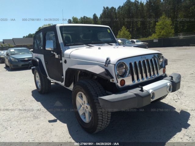 1C4AJWBG3DL574532 - 2013 JEEP WRANGLER SAHARA White photo 1