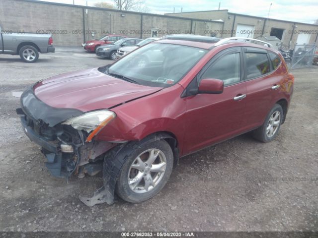 JN8AS58V79W168860 - 2009 NISSAN ROGUE S/SL Red photo 2