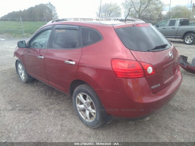 JN8AS58V79W168860 - 2009 NISSAN ROGUE S/SL Red photo 3