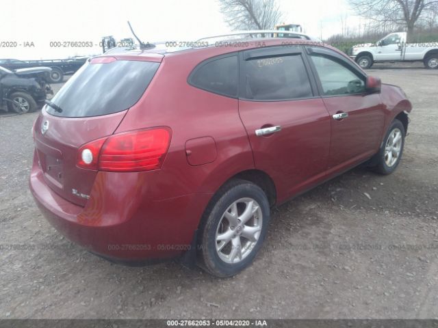 JN8AS58V79W168860 - 2009 NISSAN ROGUE S/SL Red photo 4