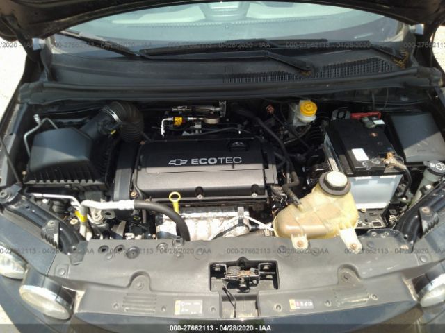 1G1JA5SH5C4150662 - 2012 CHEVROLET SONIC LS Black photo 10