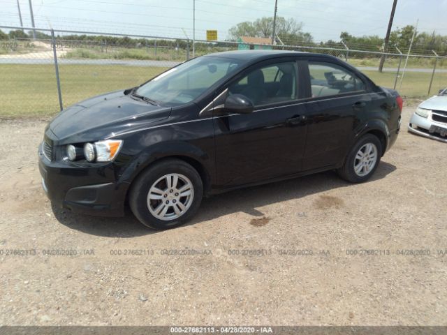 1G1JA5SH5C4150662 - 2012 CHEVROLET SONIC LS Black photo 2