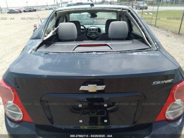 1G1JA5SH5C4150662 - 2012 CHEVROLET SONIC LS Black photo 6