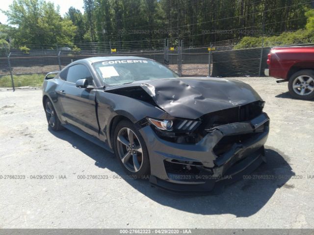 1FA6P8AM9F5357197 - 2015 FORD MUSTANG  Gray photo 1