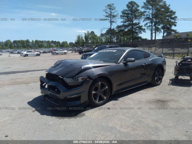 1FA6P8AM9F5357197 - 2015 FORD MUSTANG  Gray photo 2