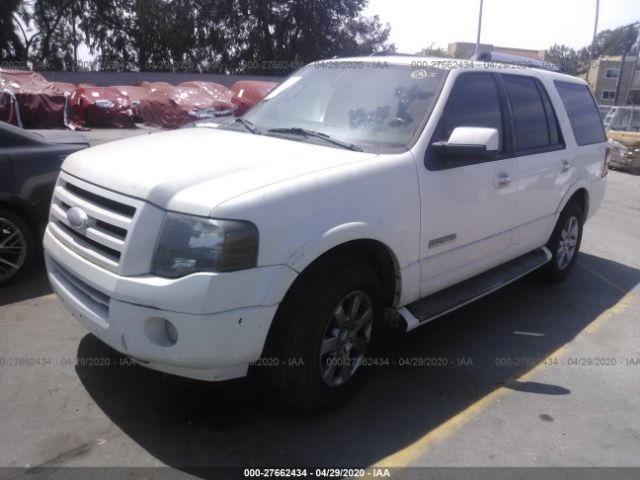 1FMFU19547LA56658 - 2007 FORD EXPEDITION LIMITED White photo 2