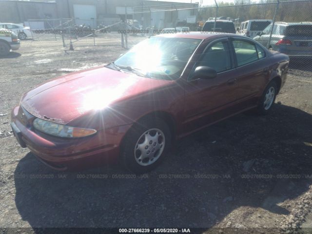 1G3NL52F53C280898 - 2003 OLDSMOBILE ALERO GL Red photo 2