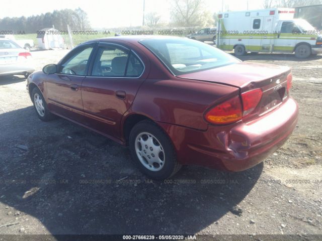 1G3NL52F53C280898 - 2003 OLDSMOBILE ALERO GL Red photo 3