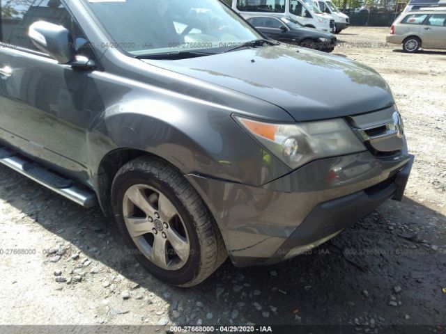 2HNYD28857H537010 - 2007 ACURA MDX SPORT Gray photo 6